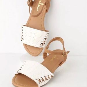 Lulus white Sandals size 6.5
